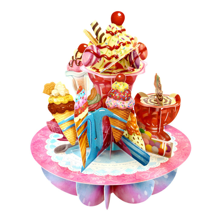 3D Pop-Up Card - Ice-cream Sundae Spinning Pirouette Card - Luxury  Greetings Card For Kids, For Her, For Birthday