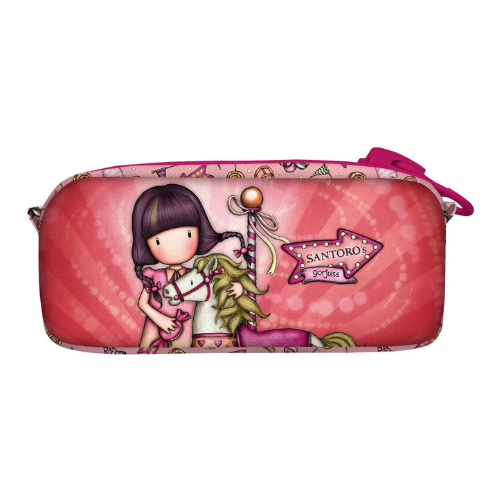 Gorjuss Fairground Pencil Case with Giant Zip - cute stationery for back to school kids.