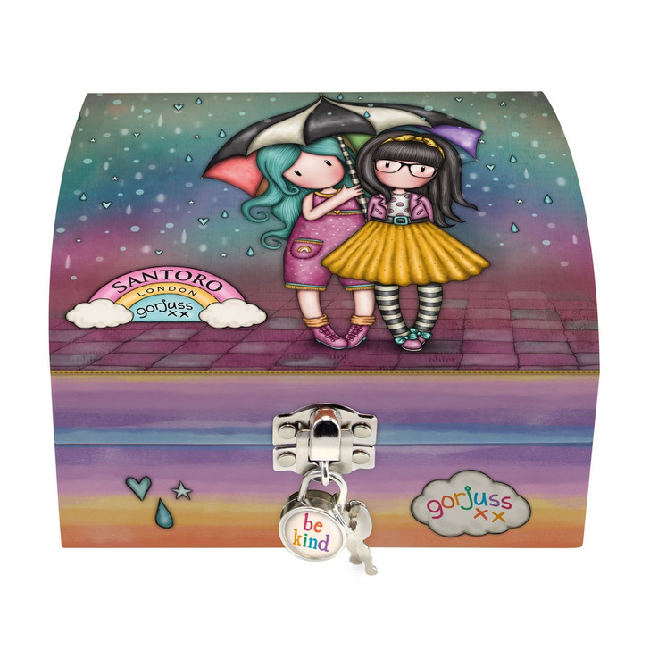 Gorjuss - Lockable Trinket Box - Be Kind To Each Other:6485