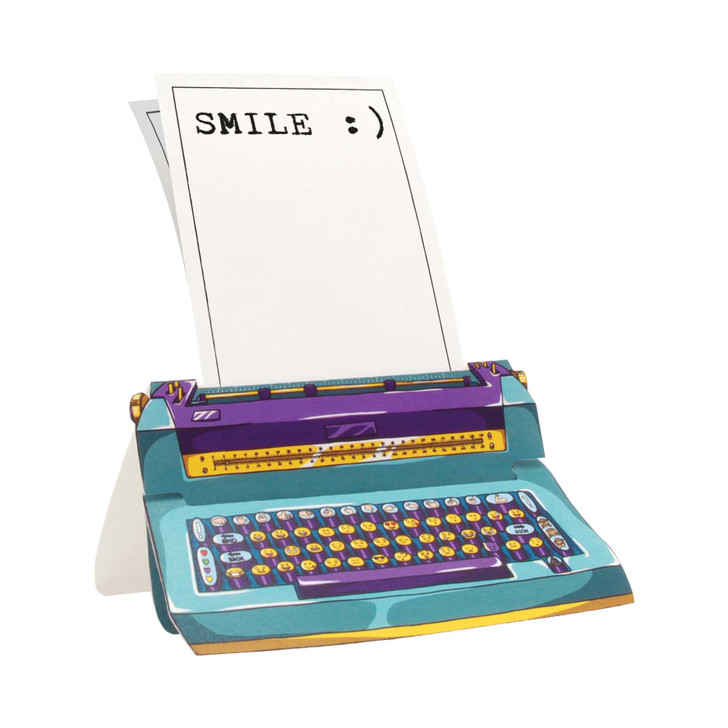 Luxury Pop-Up Card - :) Typewriter Card - 3D Card For Him, For Her
