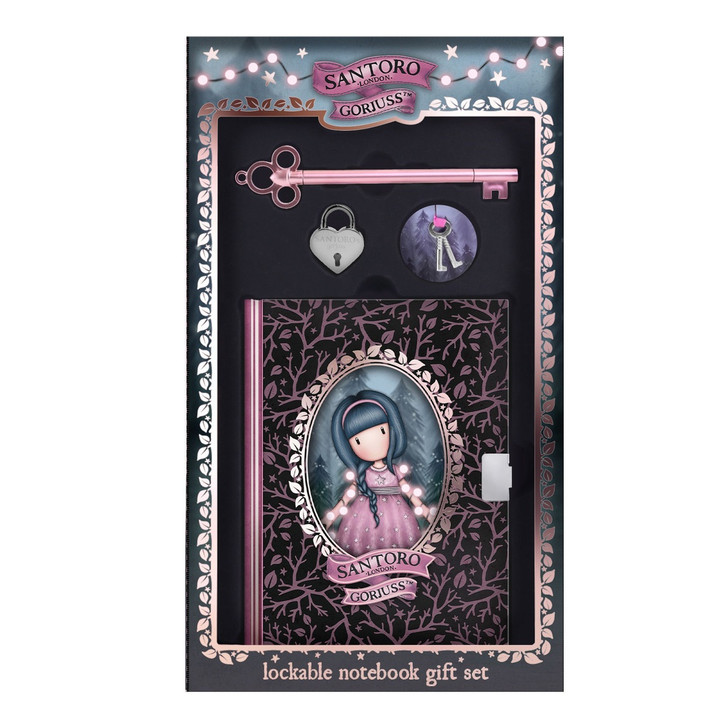 Gorjuss - Lockable Notebook Gift Set - Fairy Dusk - Santoro London