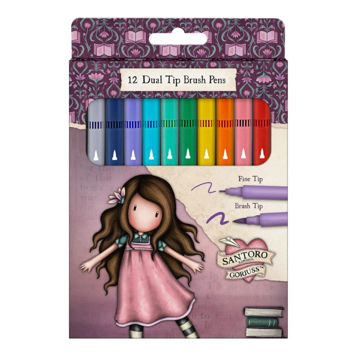 Gorjuss - Dual Tip Brush Pen Set - Memories
