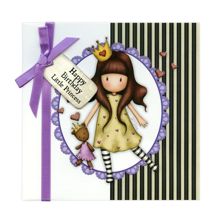 Gorjuss Greetings Card Happy Birthday Little Princess - perfect birthday card for her and for kids.