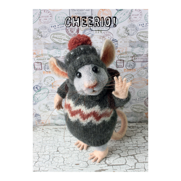 Tiny Squee Mousies Greetings Card - Cheerio! - Greetings Card For Him, For Her, For Kids, For Someone Special