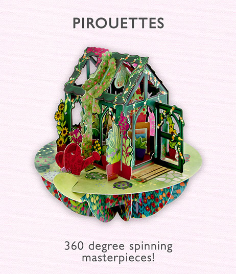 Santoro 3D Pop Up Pirouette Cards