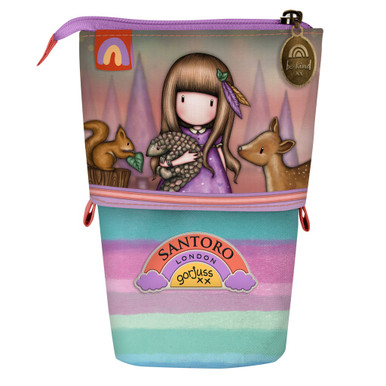 Astuccio santoro gorjuss organizzato zip a round pencil case -  5018997616154 - Santoro London