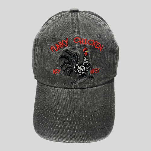 Logo Rooster Black Embroidered Cap