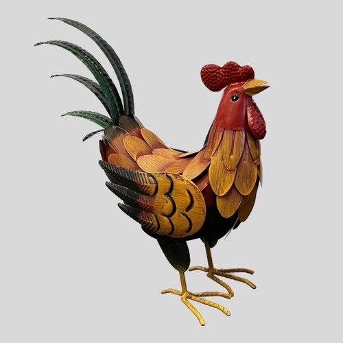  Gabe: 11 inch Metal Rooster