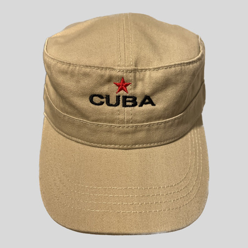 Cuba Star Khaki Military Hat