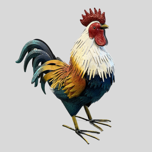 Dennis: 20 inch Metal Rooster