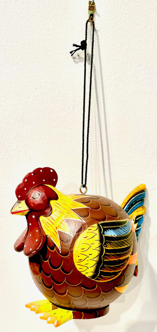 Rooster Round Bird House