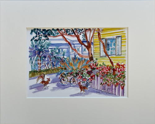 Yellow House by Maryana, Key West, Print 8"x10"