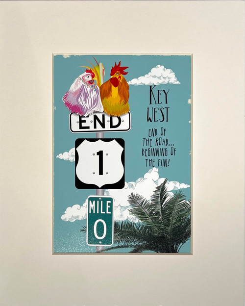 End of the Road, Key West, Print 8"x10" EMD