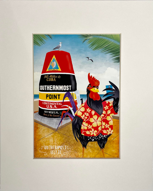 Southernmost Selfie, Key West, Print 8"x10" EMD