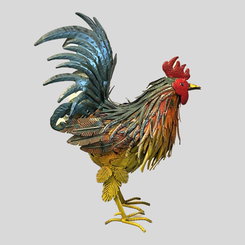 Noah: 16 inch Metal Rooster