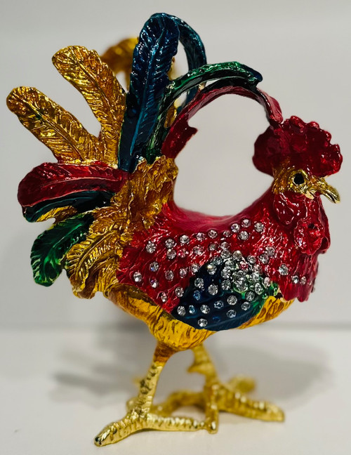 Key West Red Rooster, Trinket Box  #1893