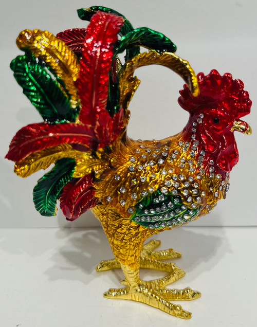 Key West Yellow Rooster, Trinket Box #1893