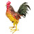 Nick is a metal rooster with a big green tail and is made up of green, red, yellow, and orange hues. He stands a little over 25 inches tall, 10.5 inches wide, and about 22 inches long from chest to tail (Tail is Detachable). Nick is a metal rooster with a big green tail and is made up of green, red, yellow, and orange hues. He stands a little over 25 inches tall, 10.5 inches wide, and about 22 inches long from chest to tail (Tail is Detachable).

Nick Rooster have some of the most popular colorations and feather details. The all metal construction of this larger 26" size is quite impressive.  Painting Intricate feather detail Indoor/outdoor use Weather & fade resistant paint