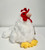 Rooster toy 6" White