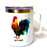 Rooster Colored Metal Mug SS 15oz