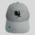 Rooster Silhouette Black on Gray UV Resistant Cap