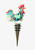 Rainbow Rooster Glass  Wine Stopper  