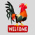 Inflatable Lawn "Welcome" Rooster