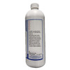 Quart bottle of white machine oil shown from the front