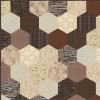 Side view of the Fire Side Hexies Quilt Kit