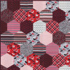 Scarlet Hexies Quilt Kit | Sit n' Sew Fabrics