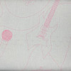 Cream/Pink School Of Rock Rock Instruments quilting fabric by RJR