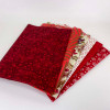 Folded Red fat quarter fabric bundle detail 2