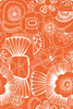 Orange Exotic Splendour Savannah quilting fabric by RB Studios