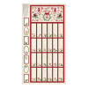 Comfort & Joy Advent Calendar quilt panel with numbered Christmas pockets