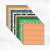 Stack of Finch & Fern five-inch precut fabric squares