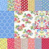 River's Bend - Cottage Blooms - 5" Squares/42pc - Multi fabrics arranged in an assortment