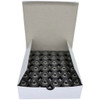 Open box of black Sew Smooth Style L polyester bobbins