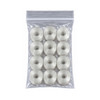 12 pack of white bobbins with clear plastic side