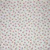Rose Bouquet cream fabric with tiny red and pink flowers