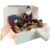Open extra-large PROP-IT storage chest filled with textile keepsakes