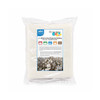 Crib-size cotton poly batting packaged in clear plastic