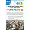 Pellon cotton poly throw-size batting product information label