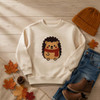 Cute Fall Hedgehog Embroidery Design – 2 Sizes Included (DST Download)