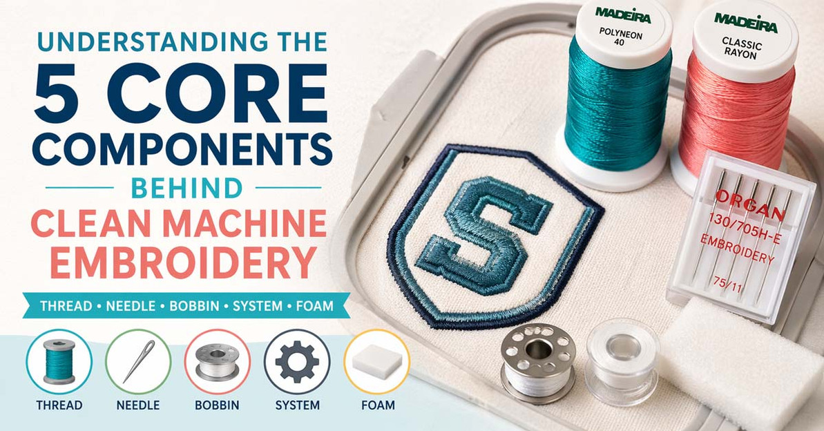 Understanding the 5 Core Components Behind Clean Machine Embroidery