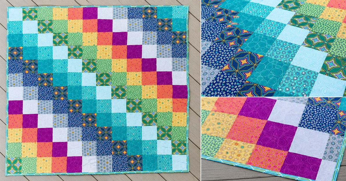 Easy Baby Bargello Quilt Tutorial Using Fat Quarters