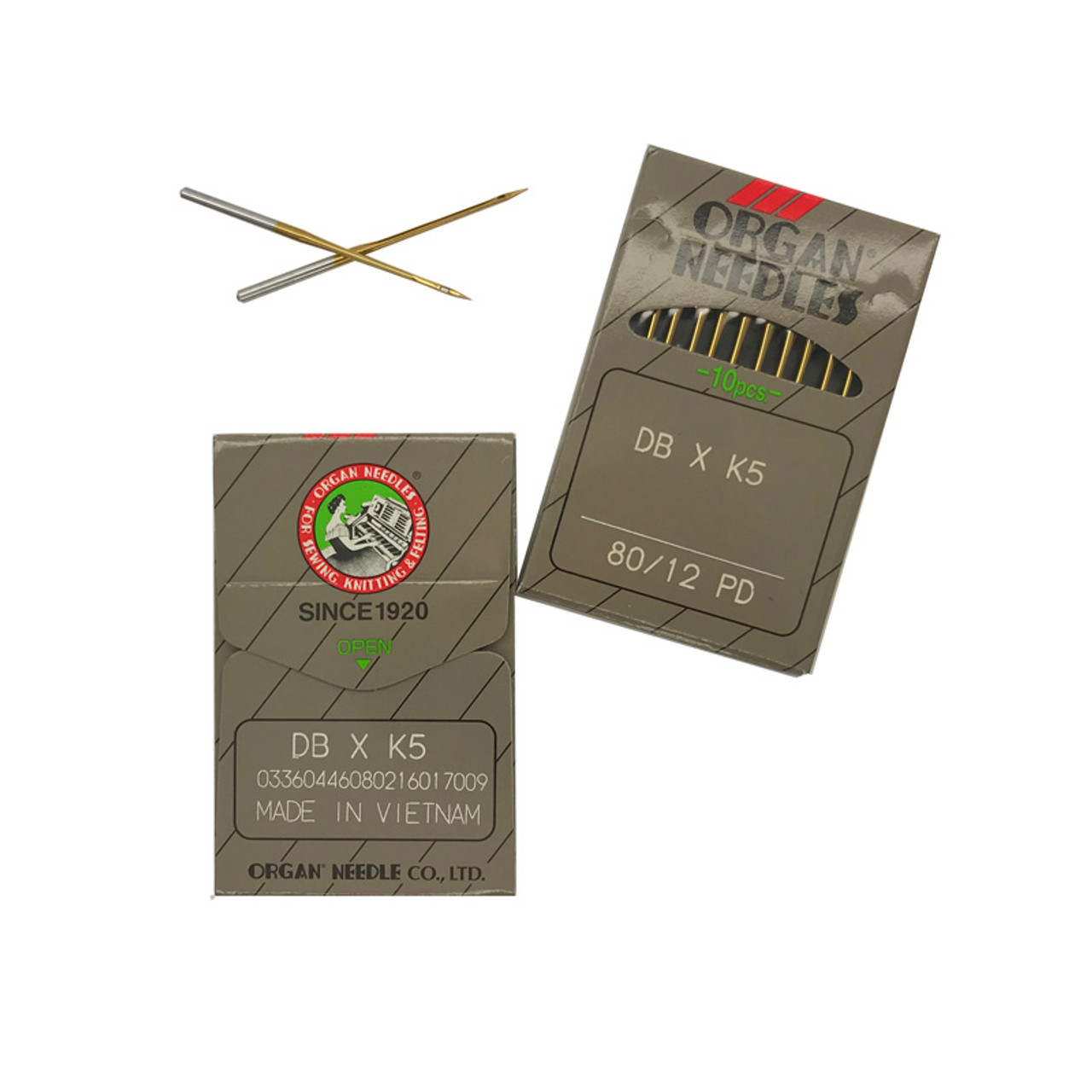 Organ Needles - 80/12 - DBxK5 - Titanium - Sharp (PD) | Sit n' Sew 