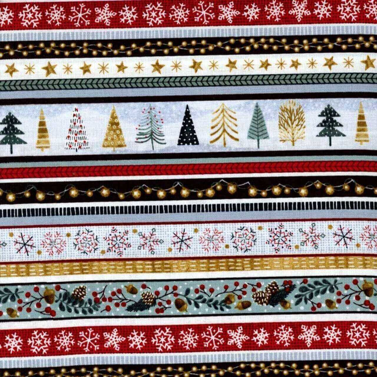 YARNOW 12 Pieces Christmas Fabric Bundles Sewing Squares Bundle Fabric  Patchwork Christmas Tree Santa Claus Fabric for Xmas Sewing Crafting DIY