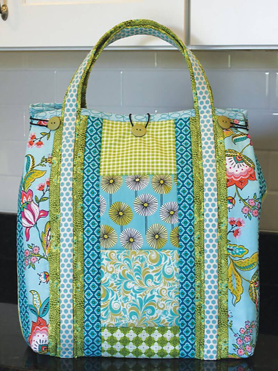 June Tailor | Quilt As You Go | Insulated Shopping Tote | Sit n' Sew