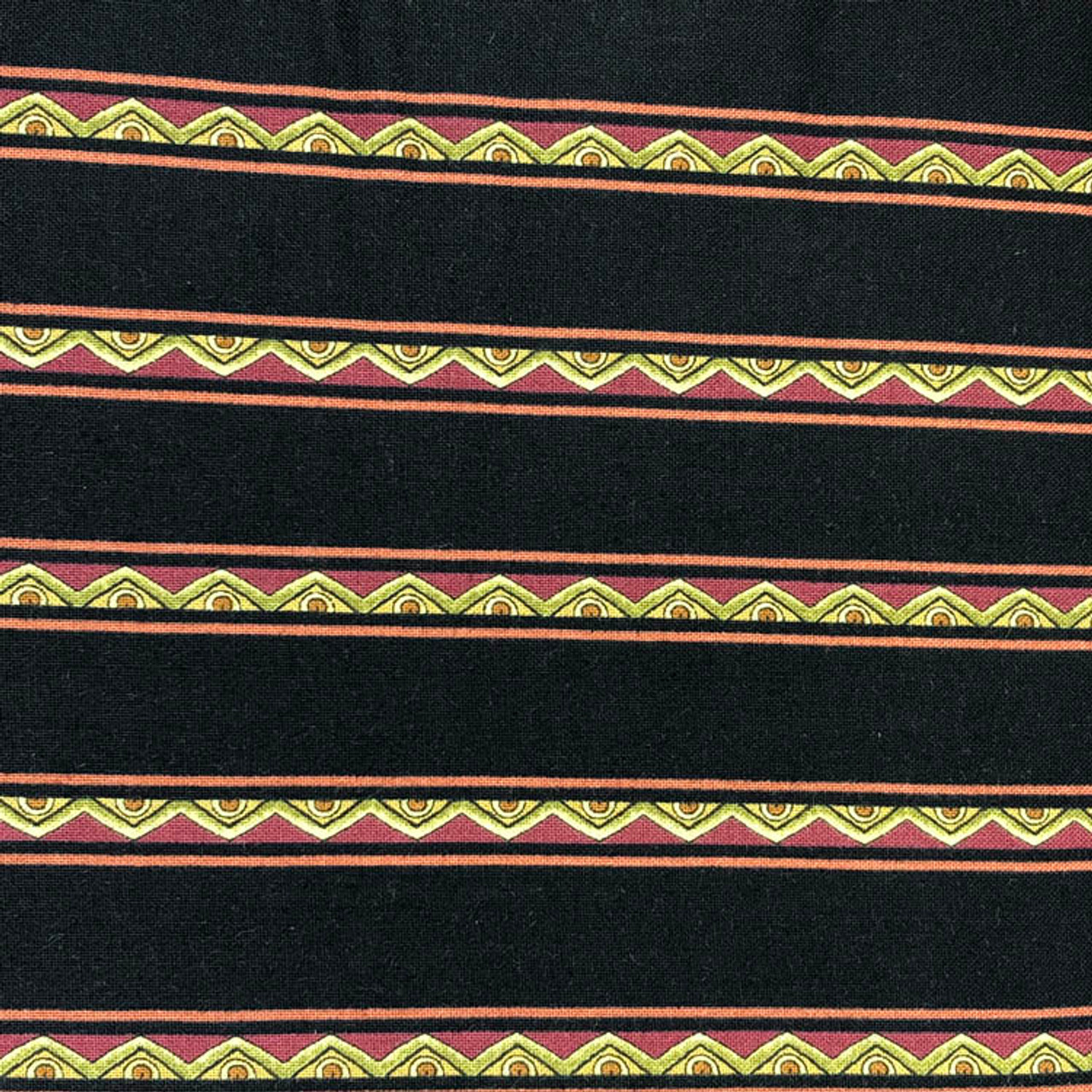 RJR | Casablanca And Mini Border | Stripe | Black | Red