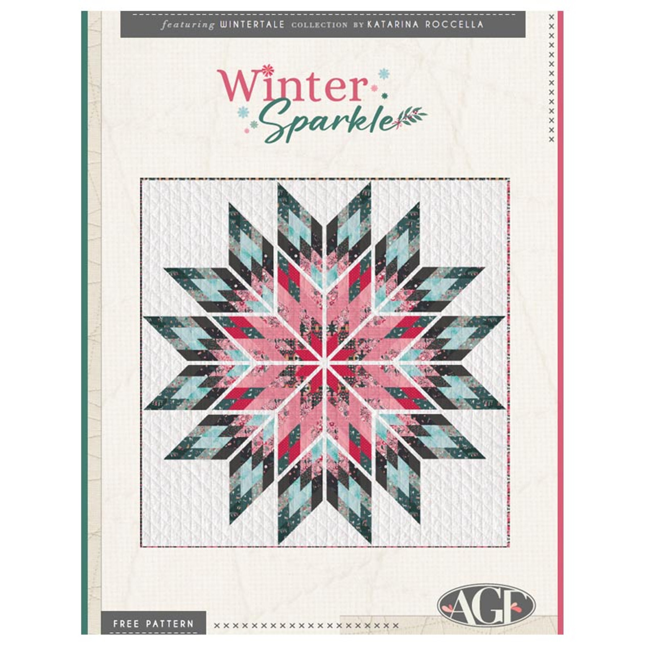 Winter Sparkle Quilt Pattern | FREE QUILT PATTERN | Sit n' Sew